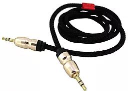 Аудио кабель Walker A720 AUX mini Jack 3.5mm M/M Cable 1 м чёрный