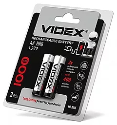 Аккумулятор Videx AA (R6) 1000mAh 2шт (23460) - миниатюра 1