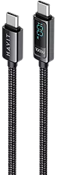 Кабель Havit HV-CB6247 USB Type-C - Type-C 100w 5a 2м PD cable Black - миниатюра 3 Кабель Havit HV-CB6247 USB Type-C - Type-C 100w 5a 2м PD cable Black - миниатюра 3