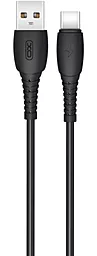Кабель XO NB-P163 USB-A - Type-C 12w 2.4a 1м cable Black - фото Кабель XO NB-P163 USB-A - Type-C 12w 2.4a 1м cable Black