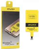 Qi приемники для беспроводной зарядки Awei I6 Wireless для iPhone Yellow - миниатюра 3