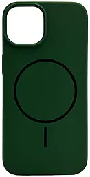 {"ru": "Чехол", "uk": "Чохол"} Silicone Case Full Fine Ring MagSafe для Apple iPhone 15  Atrovirens