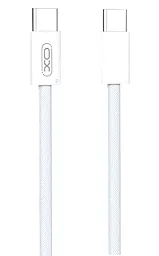 Кабель XO NB-Q260A USB Type-C - Type-C 60w 3a 1м PD cable White - фото Кабель XO NB-Q260A USB Type-C - Type-C 60w 3a 1м PD cable White