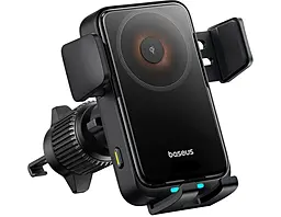 Держатель с беспроводной зарядкой Baseus Wisdom Pro Auto Cosmic Black (C40381501123-00) - фото Держатель с беспроводной зарядкой Baseus Wisdom Pro Auto Cosmic Black (C40381501123-00)