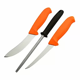 Набор Morakniv Hunting Set Orange 2 Knives+Sharpener (12098) - фото Набор Morakniv Hunting Set Orange 2 Knives+Sharpener (12098)