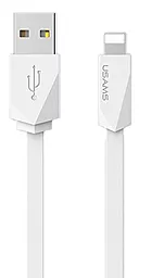 Кабель USB Usams Rhombic Flash Lightning Cable White (US-SJ083)