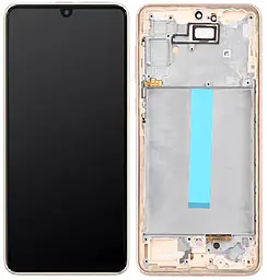 Дисплей Samsung Galaxy A33 A336 с тачскрином и рамкой, оригинал, Peach - фото Дисплей Samsung Galaxy A33 A336 с тачскрином и рамкой, оригинал, Peach