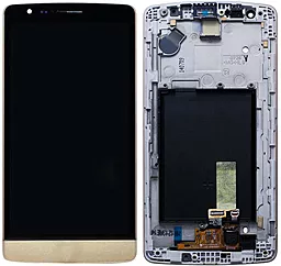 Дисплей LG G3s (D722, D722K, D724, D725, D728, F470K) с тачскрином и рамкой, Gold - фото Дисплей LG G3s (D722, D722K, D724, D725, D728, F470K) с тачскрином и рамкой, Gold