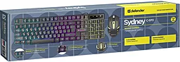 Комплект (клавіатура+мишка) Defender Sydney C-970 Black (45970) - мініатюра 2