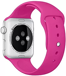 Сменный ремешок для умных часов Apple Watch Sport Band 42mm Barbie Pink - миниатюра 2