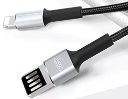 Кабель XO NB116 USB-A - Lightning 12w 2.4a 1м cable Black - фото Кабель XO NB116 USB-A - Lightning 12w 2.4a 1м cable Black