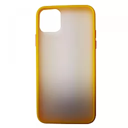 Чехол 1TOUCH Gingle Matte Apple iPhone 11 Pro Max Yellow/Red