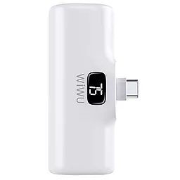 Повербанк WIWU Wi-P017-C 5000 mAh Type-C White - фото Повербанк WIWU Wi-P017-C 5000 mAh Type-C White