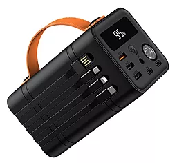 Повербанк XO PR204 60000mAh 100W Black - фото Повербанк XO PR204 60000mAh 100W Black