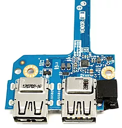Универсальный разъем для ноутбука USB 2.0 (2 шт) на плате №1 - фото Универсальный разъем для ноутбука USB 2.0 (2 шт) на плате №1