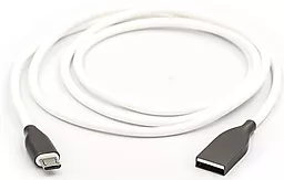 Кабель PowerPlant USB-A - micro USB 12w 2.4a 1м cable White