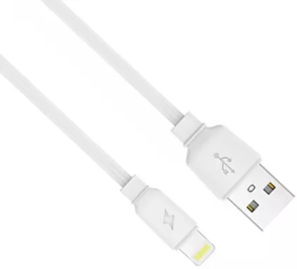 Кабель Jellico A18 USB-A - Lightning 12w 3a 1м cable White - фото 2