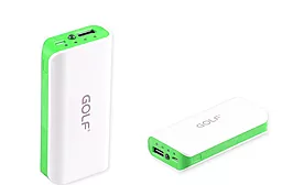Повербанк GOLF GF-802 5200mah White/Green - фото Повербанк GOLF GF-802 5200mah White/Green