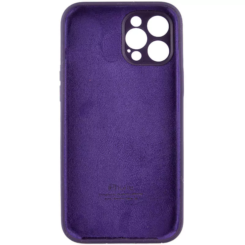 Чохол Silicone Case Full Camera Protective для Apple iPhone 12 Pro Elderberry - фото 2