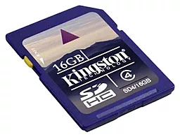 Карта памяти Kingston SDHC 16GB Class 4 (SD4/16GB)