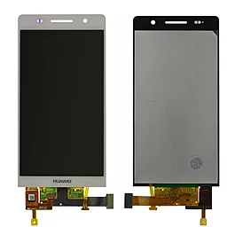 Дисплей Huawei Ascend P6 (P6-U06) з тачскріном, White - фото Дисплей Huawei Ascend P6 (P6-U06) з тачскріном, White