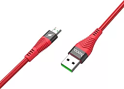 USB Кабель Hoco U53 Flash 4A micro USB Cable  Red - мініатюра 3
