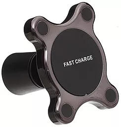 Тримач з бездротовою зарядкою, магнітний EasyLife Fast Wireless Charge Black