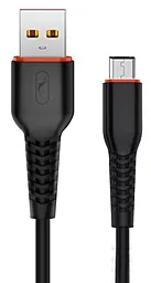 USB Кабель SkyDolphin S54V Soft micro USB Cable Black (USB-000432)