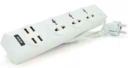 Сетевой фильтр (удлинитель) Voltronic BKL-01 3 роз. 4USB 2м белый