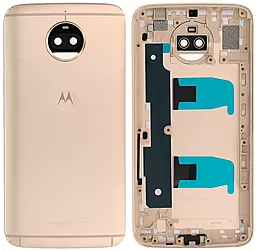Задня кришка корпусу Motorola Moto G5s Plus XT1803 зі склом камери Original Fine Gold