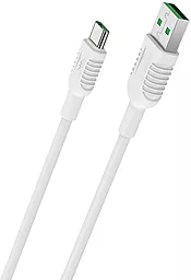 Кабель Borofone BX33 Silicone USB-A - Type-C 25w 5a 1м cable White - фото Кабель Borofone BX33 Silicone USB-A - Type-C 25w 5a 1м cable White