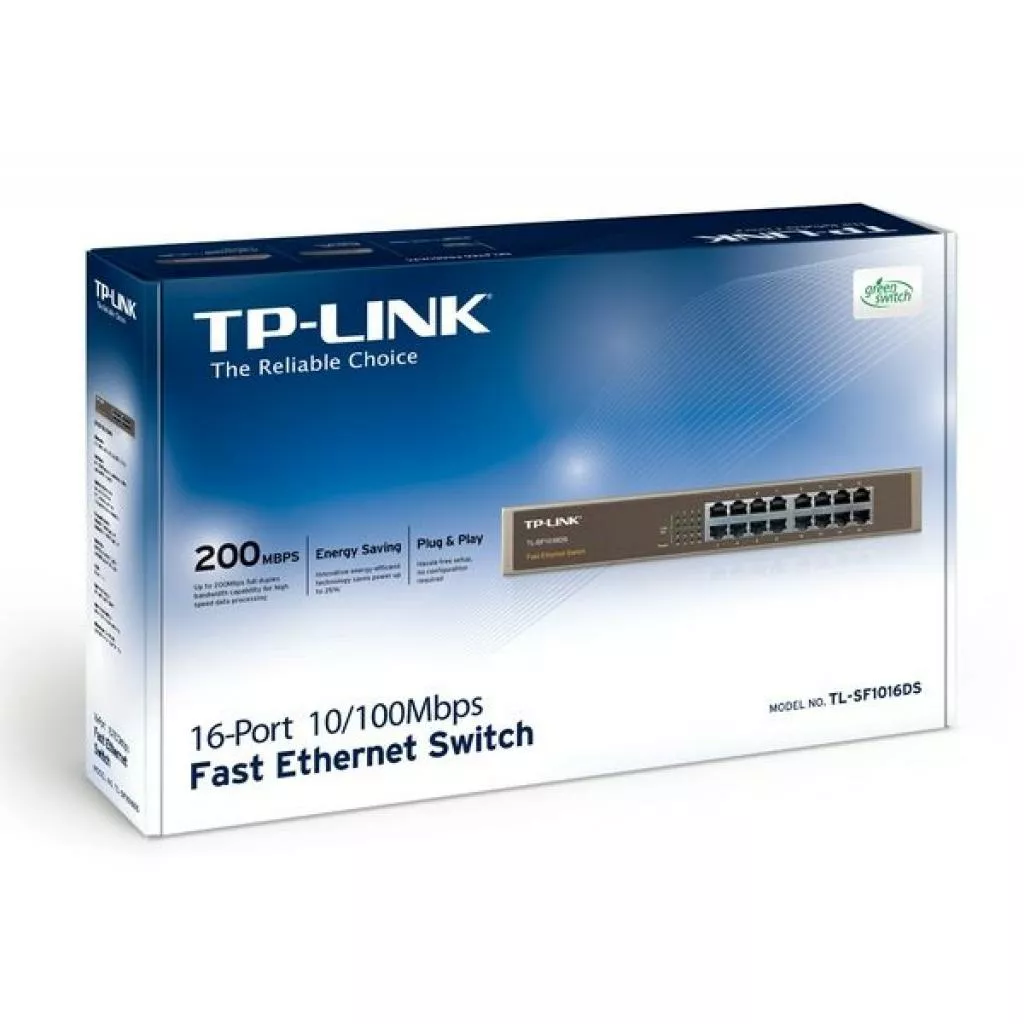 Коммутатор (свитч) TP-Link TL-SF1016 - фото 2