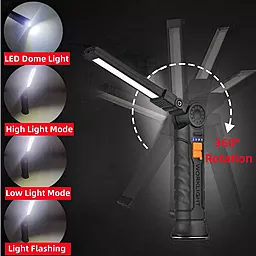Ліхтарик Bailong Worklight G51-LED+COB - мініатюра 3