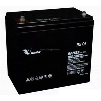 Аккумуляторная батарея Vision 12V 55Ah (6FM55E-X) - фото 1
