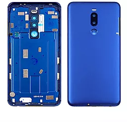 Задняя крышка корпуса Meizu M8 Note/Note 8 со стеклом камеры Blue - фото Задняя крышка корпуса Meizu M8 Note/Note 8 со стеклом камеры Blue