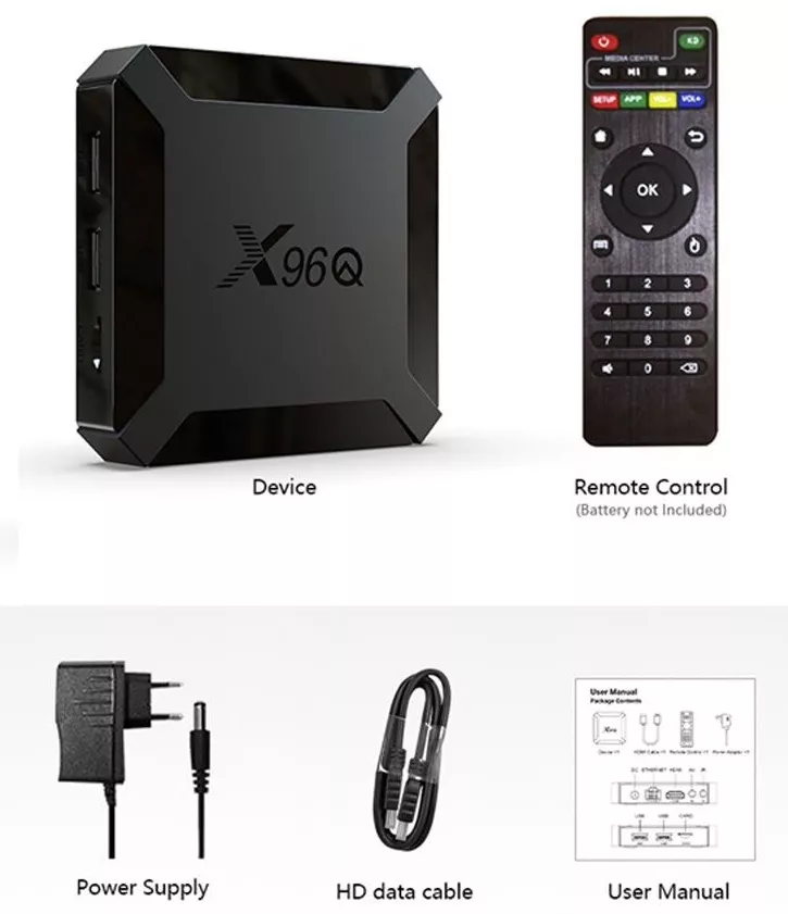 Смарт приставка Android TV Box X96Q 1/8 GB - фото 6