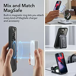 Чехол ESR для Apple iPhone 15 Pro CH Halolock Frosted Black (4894240173480) - миниатюра 6 Чехол ESR для Apple iPhone 15 Pro CH Halolock Frosted Black (4894240173480) - миниатюра 6