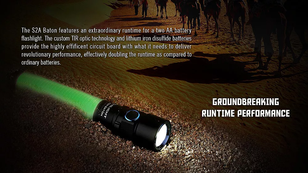 Ліхтарик Olight S2A Baton Gold - фото 16