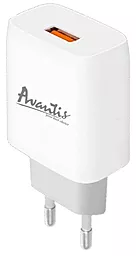 Сетевое зарядное устройство Avantis A815 1a USB-A home charger black