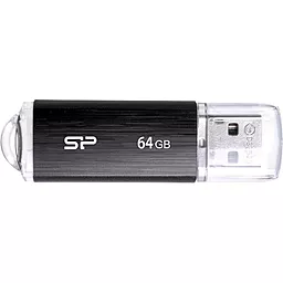 Флешка Silicon Power 64GB Ultima U02 Black USB 2.0 (SP064GBUF2U02V1K) - фото Флешка Silicon Power 64GB Ultima U02 Black USB 2.0 (SP064GBUF2U02V1K)