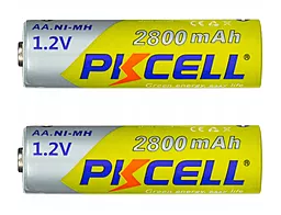Аккумулятор PKCELL Rechargeable AA / R6 2800mAh 2шт (PC/AA2800-2B) - миниатюра 2