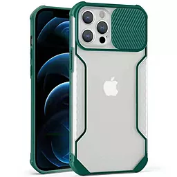Чехол Epik Camshield matte Ease TPU со шторкой для Apple iPhone 12, iPhone 12 Pro (6.1") Зеленый