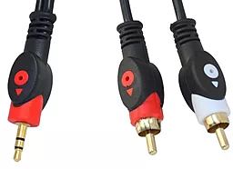 Аудио кабель TCOM Aux mini Jack 3.5 mm - 2хRCA M/M Cable 1.2 м чёрный 