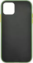Чехол 1TOUCH Gingle Slim Matte Apple iPhone 11 Pro Max Olive/Yellow