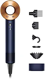Фен Dyson HD07 Supersonic Prussian Blue/Rich Copper, 1600Вт, 4 режими, іонізація, хол. обду, кейс дл - фото Фен Dyson HD07 Supersonic Prussian Blue/Rich Copper, 1600Вт, 4 режими, іонізація, хол. обду, кейс дл