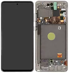 Дисплей Samsung Galaxy Note 10 Lite N770 с тачскрином и рамкой, original PRC, Silver