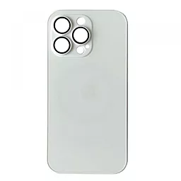 Чохол AG Glass with MagSafe для Apple iPhone 14 Pro Silver
