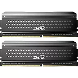 Оперативна пам'ять Team DDR4 16GB (2x8GB) 3200 MHz Dark Pro Black/Gray (TDPGD416G3200HC14ADC01)