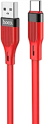 Кабель Hoco U72 Forest Silicone USB-A - Type-C 12w 2.4a 1.2м cable Red - фото Кабель Hoco U72 Forest Silicone USB-A - Type-C 12w 2.4a 1.2м cable Red