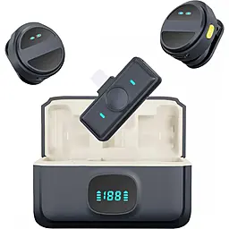Петличний мікрофон AC Prof SX21 USB C подвійний на магніті - фото Петличний мікрофон AC Prof SX21 USB C подвійний на магніті